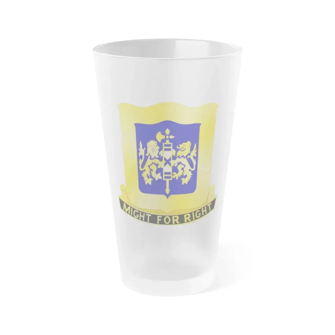 208 Armor Regiment (U.S. Army) Frosted Pint Glass 16oz Default Title - Go Mug Yourself