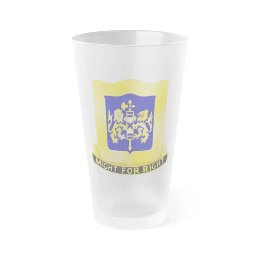 208 Armor Regiment (U.S. Army) Frosted Pint Glass 16oz Default Title - Go Mug Yourself