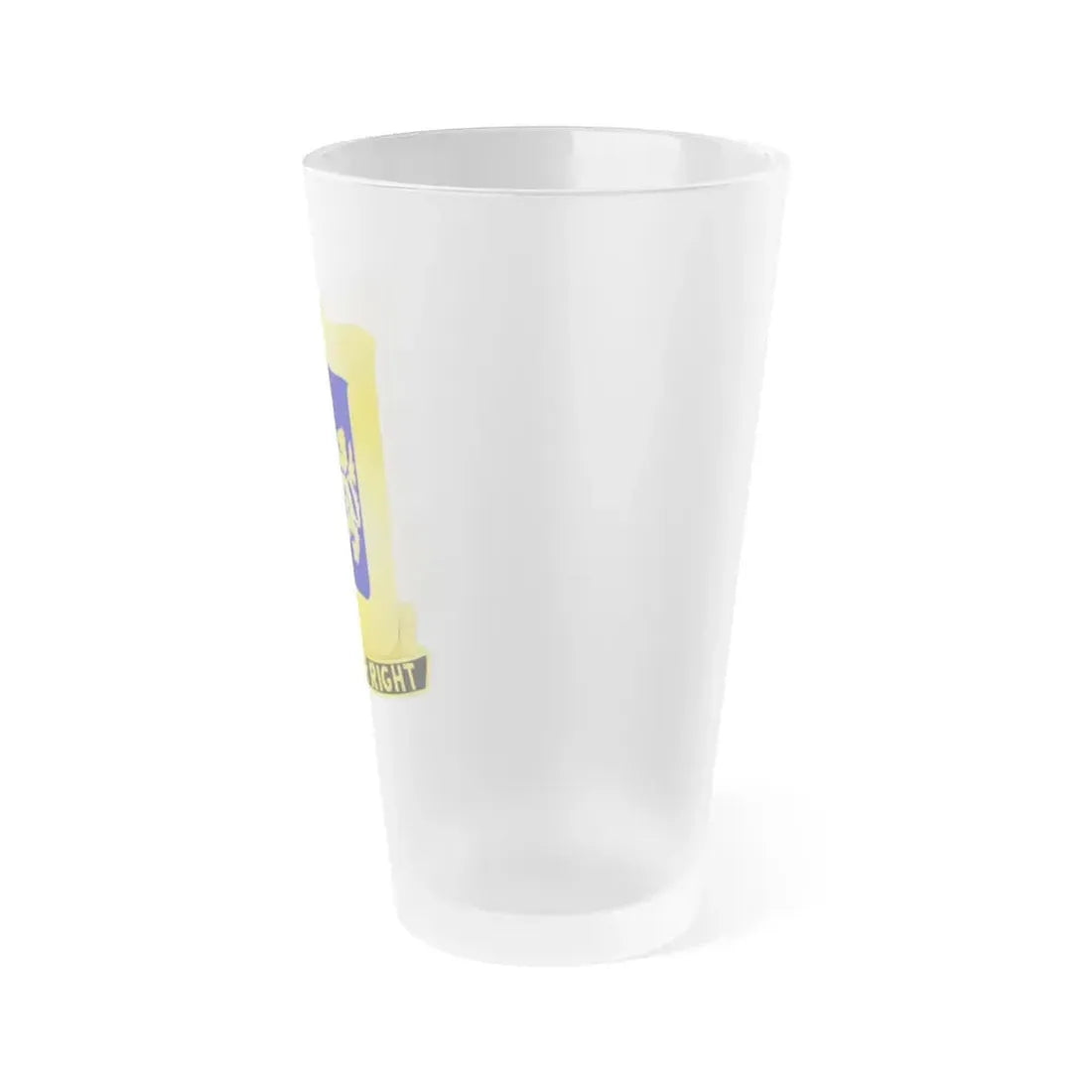 208 Armor Regiment (U.S. Army) Frosted Pint Glass 16oz - Go Mug Yourself