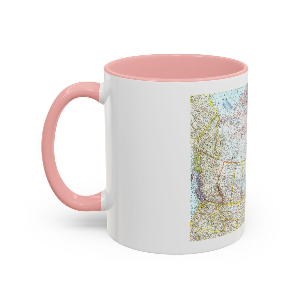 Canada (1961) (Map) Accent Coffee Mug
