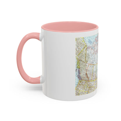 Canada (1961) (Map) Accent Coffee Mug
