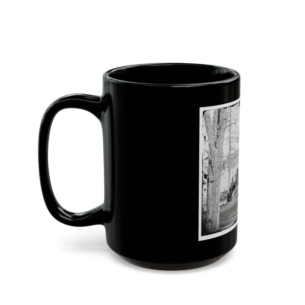 Washington, D.C. Guards At Ferry Landing On Mason's Island Examining A Pass (U.S. Civil War) Black Coffee Mug