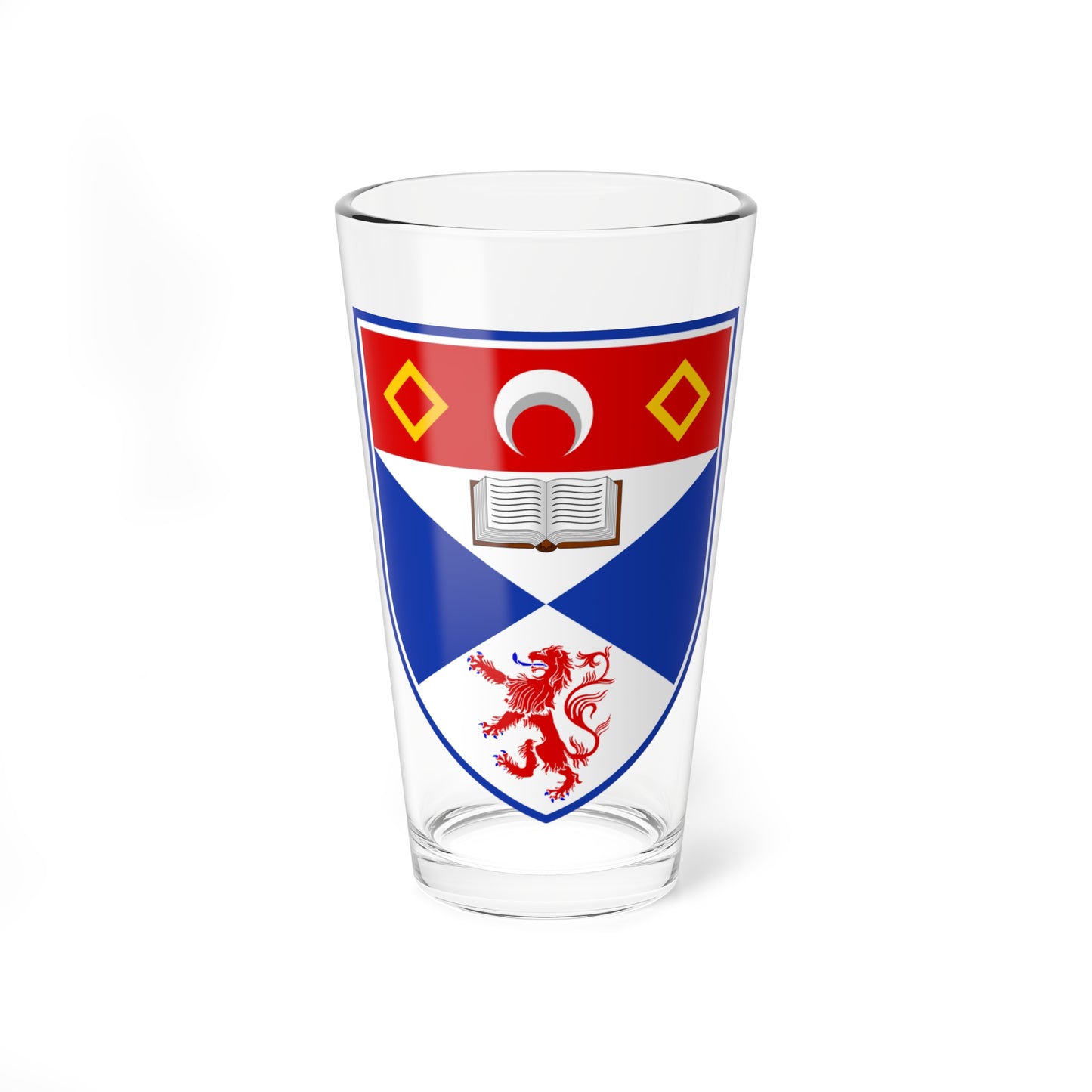 University of St Andrews arms (Scotland) (Coat of Arms) Pint Glass 16oz