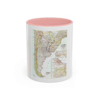 South America - Southern (1958) (Map) Accent Coffee Mug
