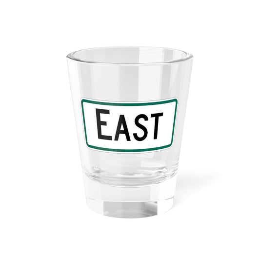 East plate South Dakota (South Dakota) (Road Sign) Shot Glass 1.5oz