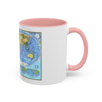 World Map - Physical (1994) (Map) Accent Coffee Mug
