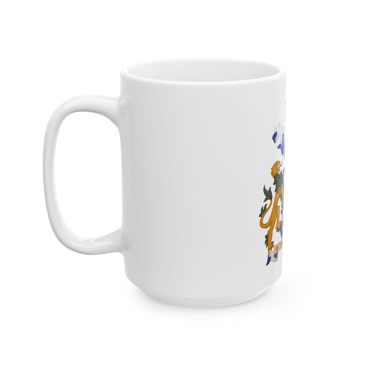 Coat of arms of Norfolk Island - White Coffee Mug