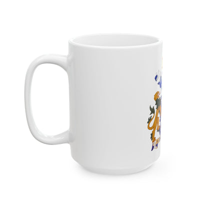 Coat of arms of Norfolk Island - White Coffee Mug