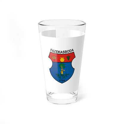 Flag of Fazekasboda (Hungary) Pint Glass 16oz