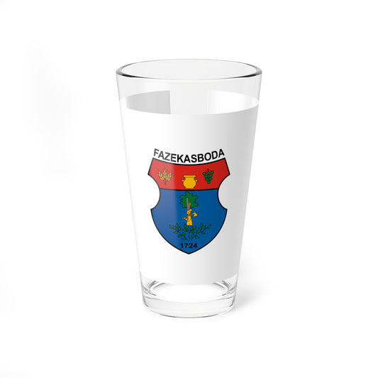 Flag of Fazekasboda (Hungary) Pint Glass 16oz