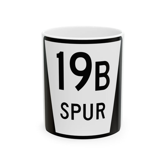 N SPUR 19B (Nebraska) (Road Sign) White Coffee Mug