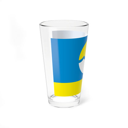 Flag of Nikolayevsky Raion (Russia) Pint Glass 16oz