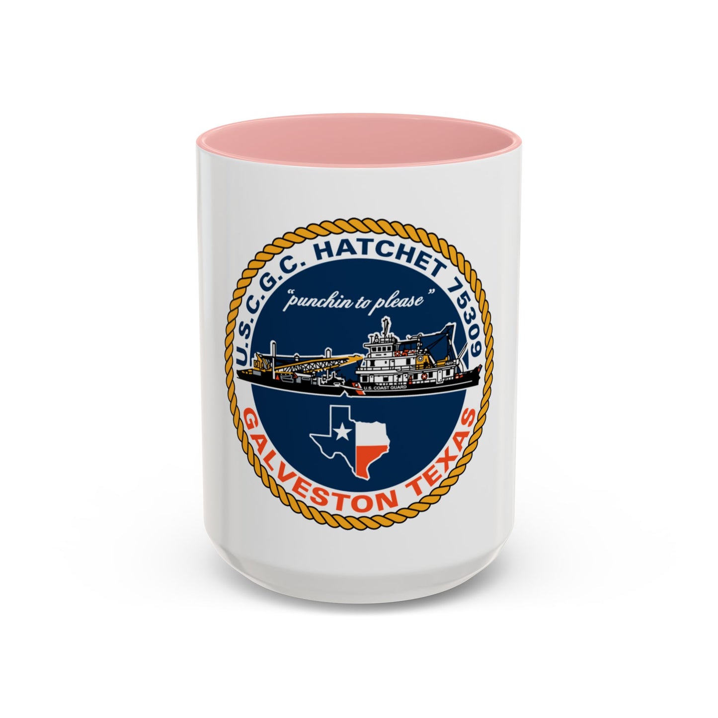 USCGC Hatchet 75309 Galveston TX (U.S. Coast Guard) Accent Coffee Mug