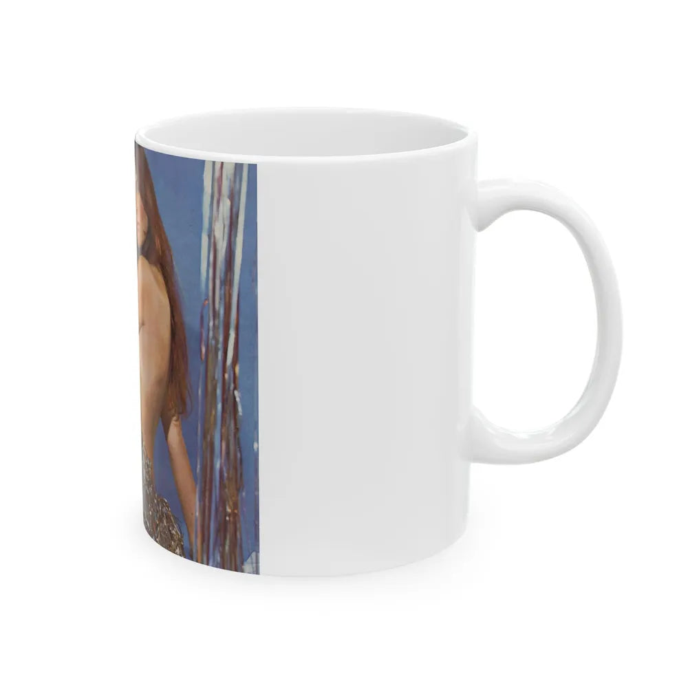 Caroline Munro #274 (Vintage Female Icon) White Coffee Mug-Go Mug Yourself