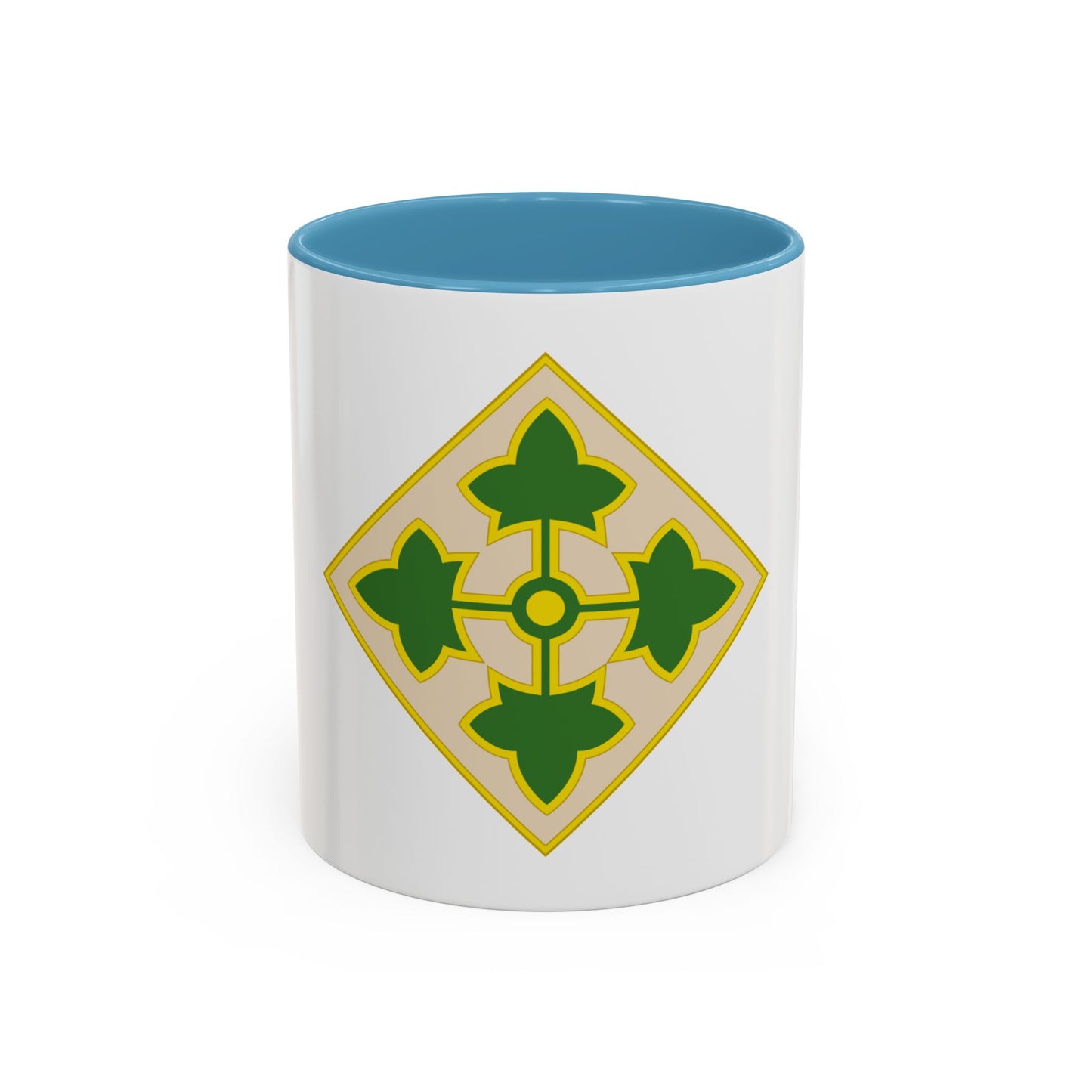 4th Infantry Division CSIB2 (U.S. Army) Accent Coffee Mug