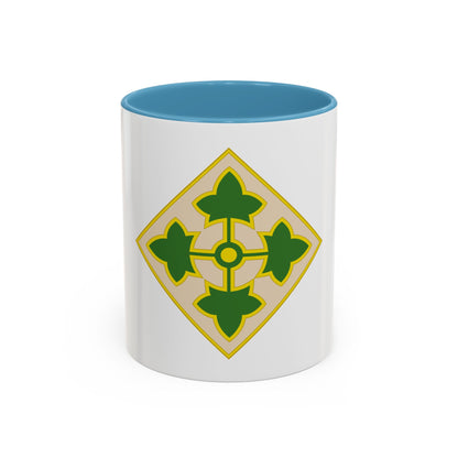 4th Infantry Division CSIB2 (U.S. Army) Accent Coffee Mug