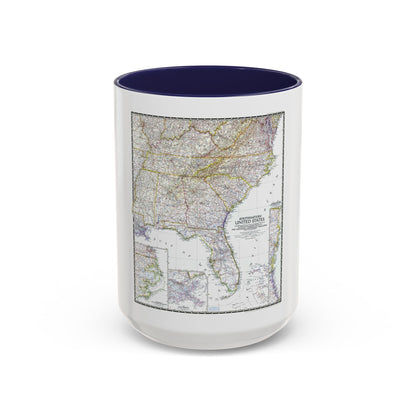 USA - Southeastern (1947) (Map) Accent Coffee Mug