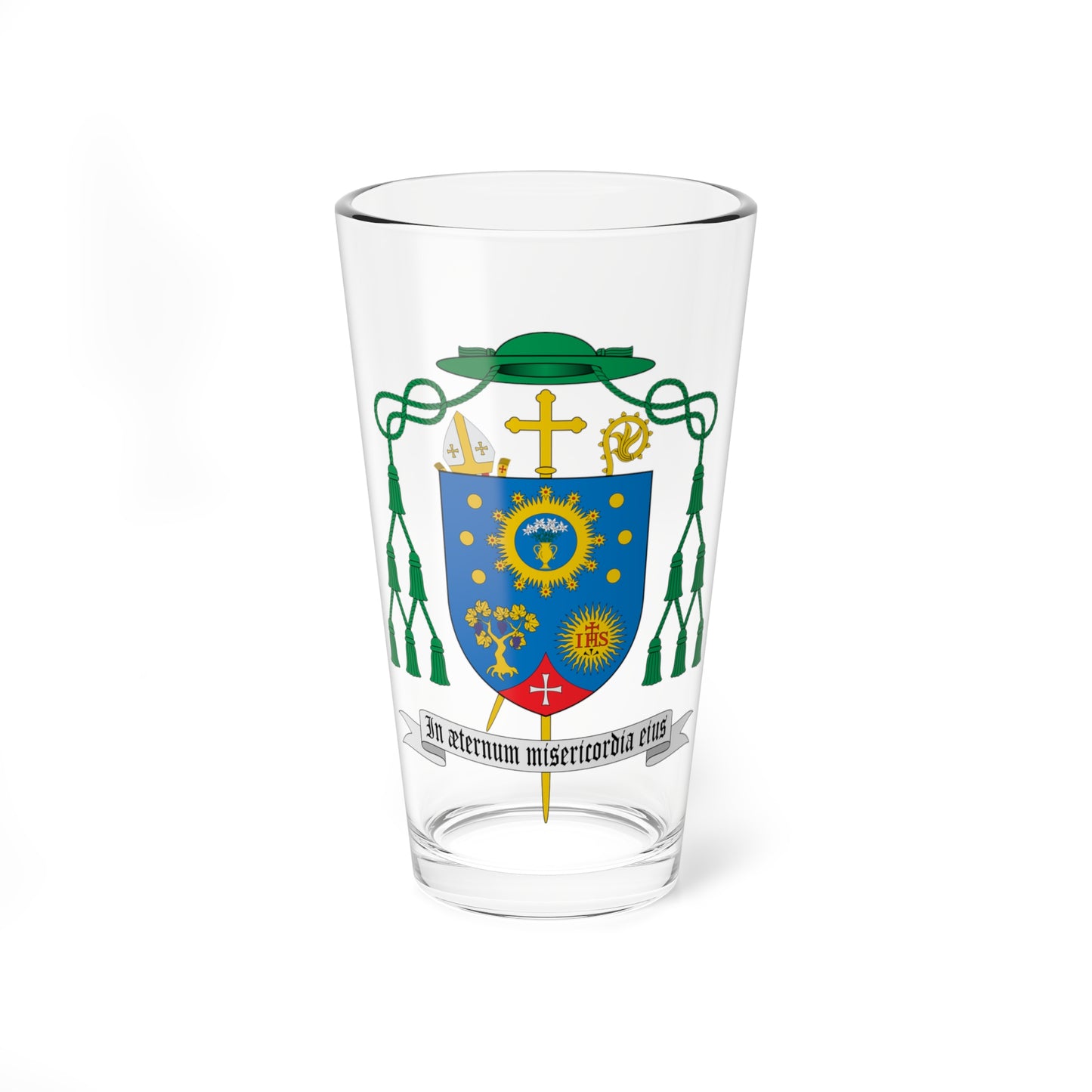 Escudo de Javier Vilanova Pellisa (Spain) (Coat of Arms) Pint Glass 16oz