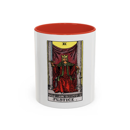 Justice (Tarot Card) Accent Coffee Mug