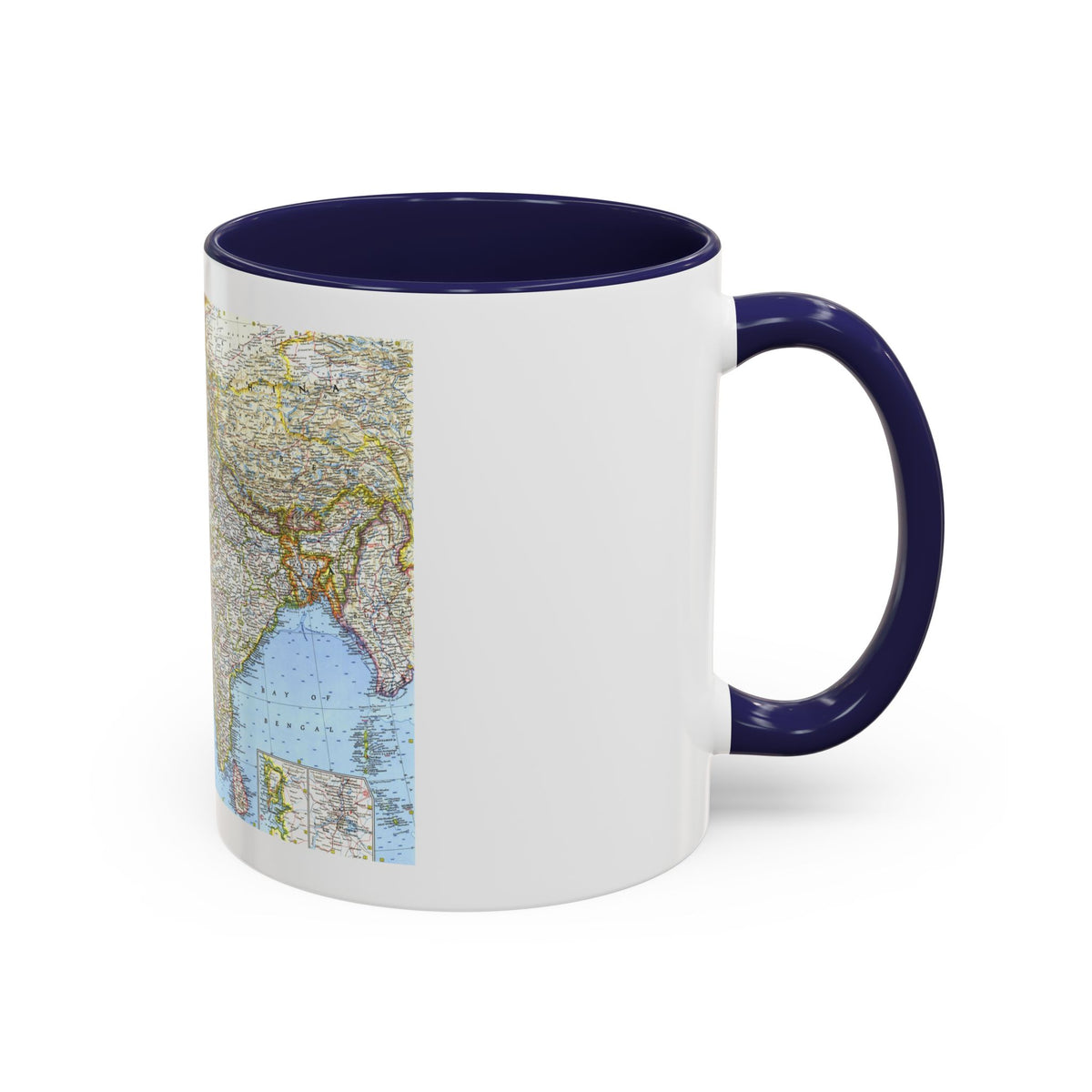 Asia - Southwest (1963) (Map) Accent Coffee Mug