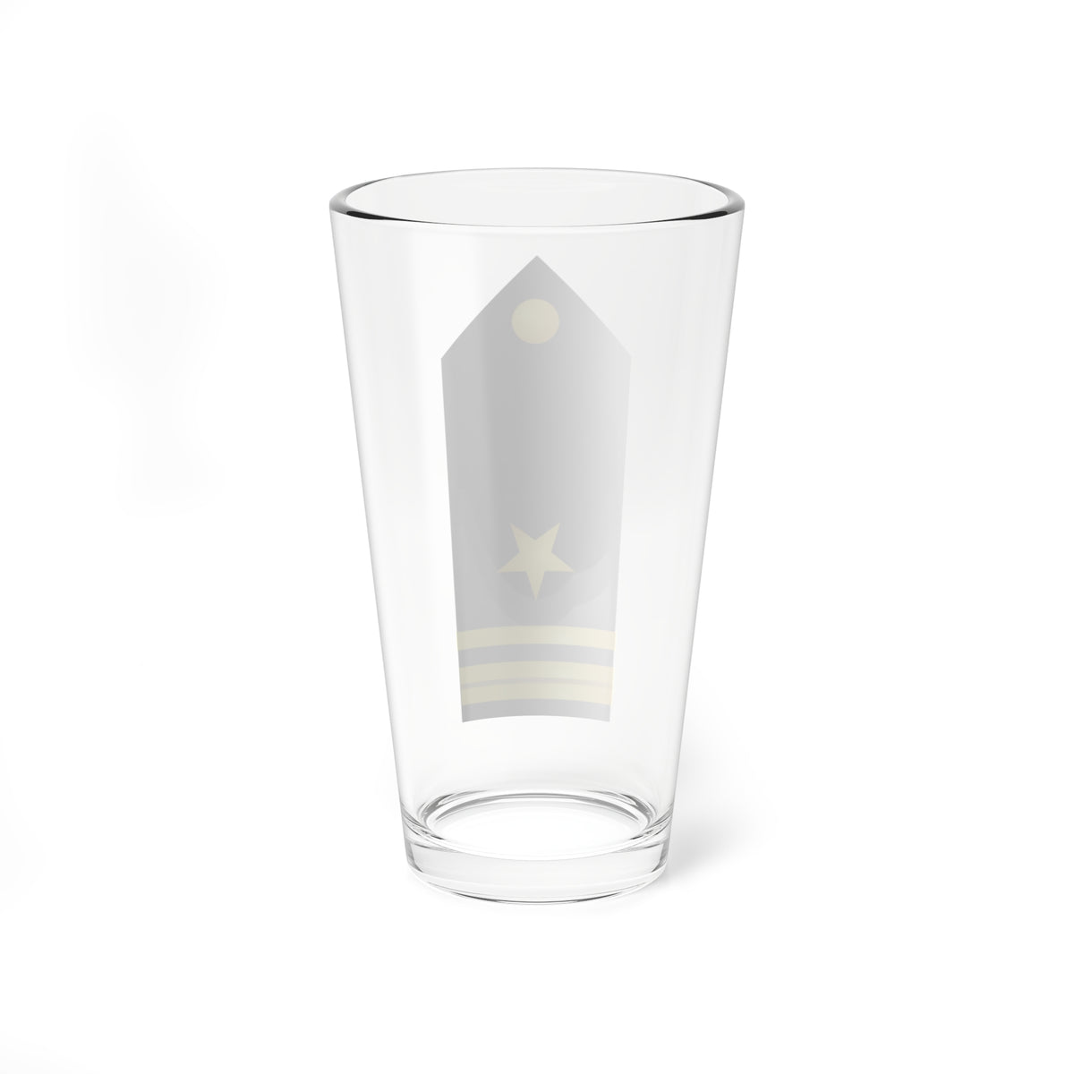 US Navy O2 shoulderboard (United States) (Military Rank) Pint Glass 16oz