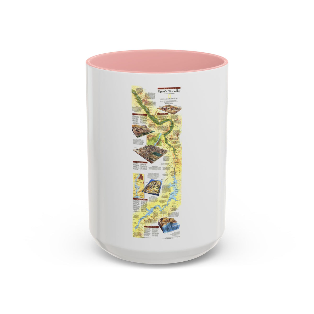 Egypt's Nile Valley- The South (1995) (Map) Accent Coffee Mug