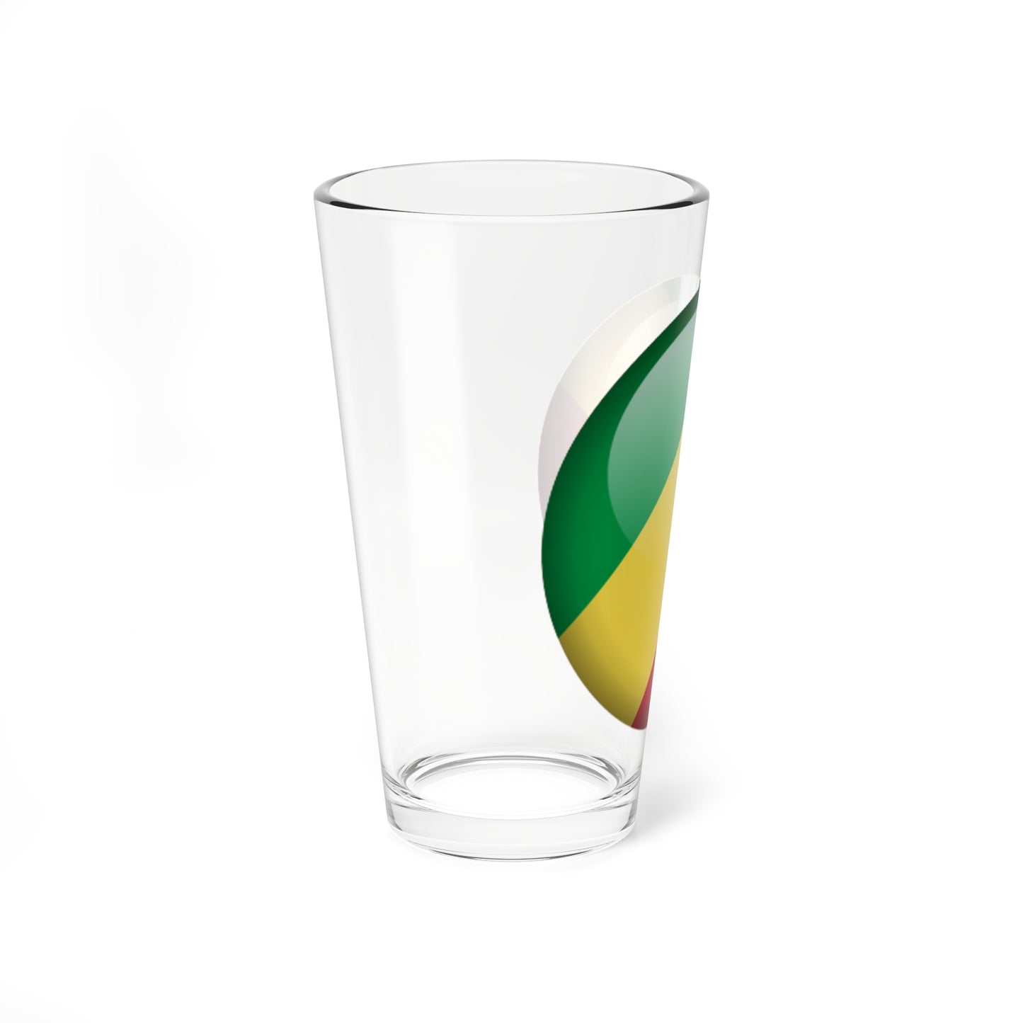 Flag orb Republic of the Congo (Congo) Pint Glass 16oz