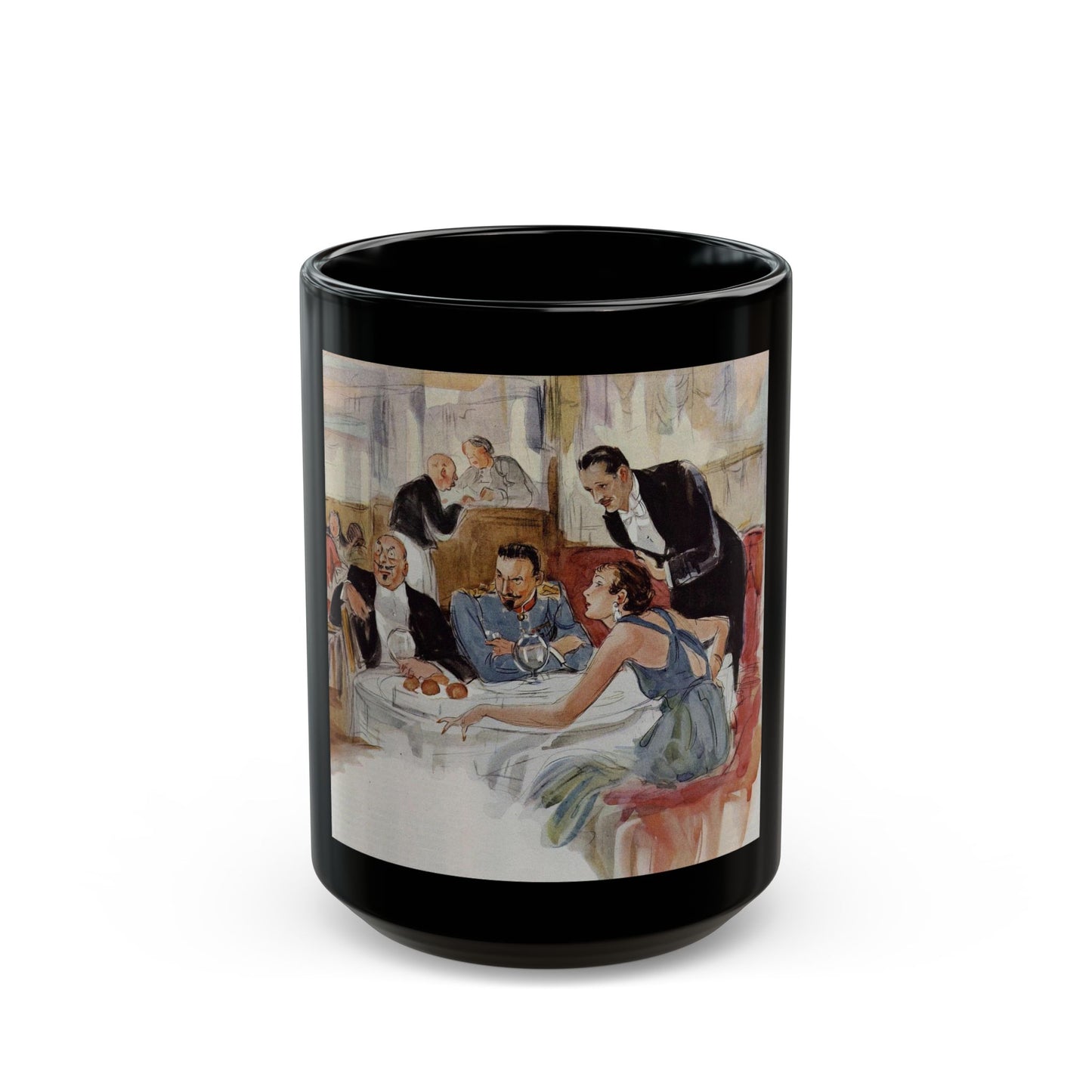 Design for a Wedding, Ladies' Home Journal, May 1934 - Black Coffee Mug-15oz-Go Mug Yourself