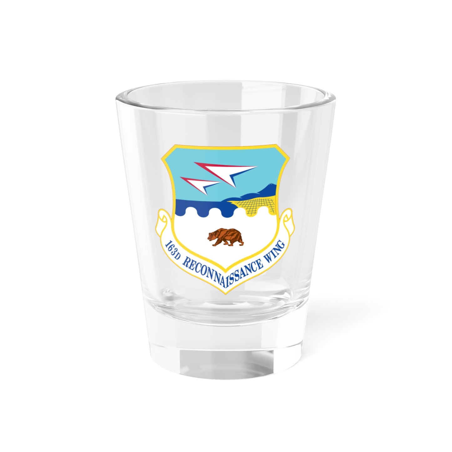 163d Attack Wing (U.S. Air Force) Shot Glass 1.5oz