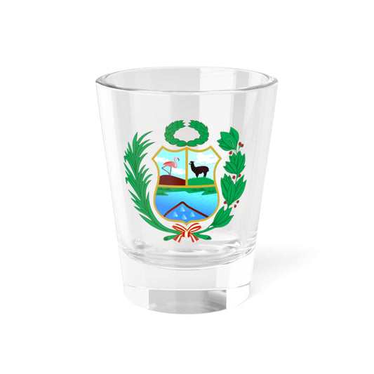 Escudo Salinas Huito (Peru) (Coat of Arms) Shot Glass 1.5oz