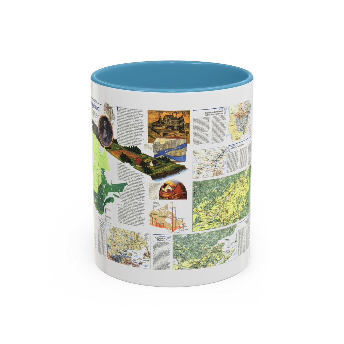 Canada - Quebec 2 (1991) (Map) Accent Coffee Mug