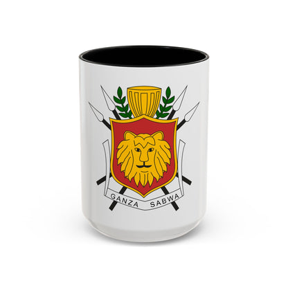Coat of arms of the Kingdom of Burundi - Accent Coffee Mug