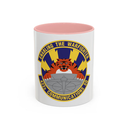 422d Communications Squadron (U.S. Air Force) Accent Coffee Mug