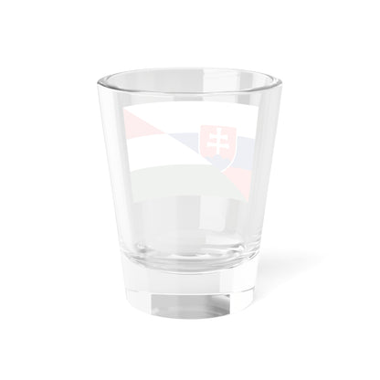 Flag of Slovakia and Hungary (Hungary) Shot Glass 1.5oz