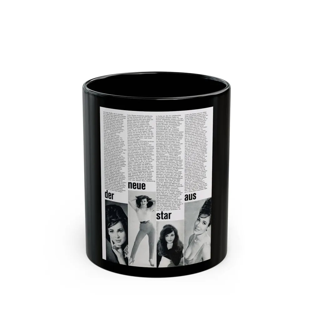 Gila Golan #184 (Vintage Female Icon) Black Coffee Mug-11oz-Go Mug Yourself