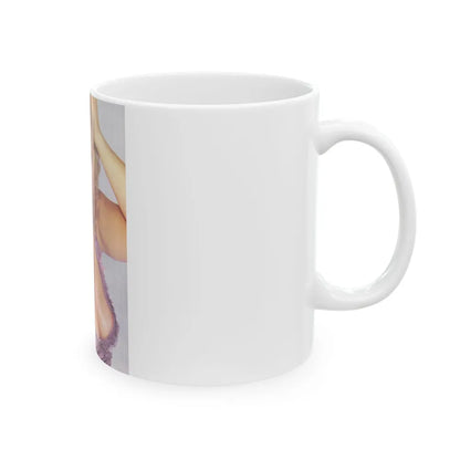 Linda Blair #187 - Topless (Vintage Female Icon) White Coffee Mug-Go Mug Yourself