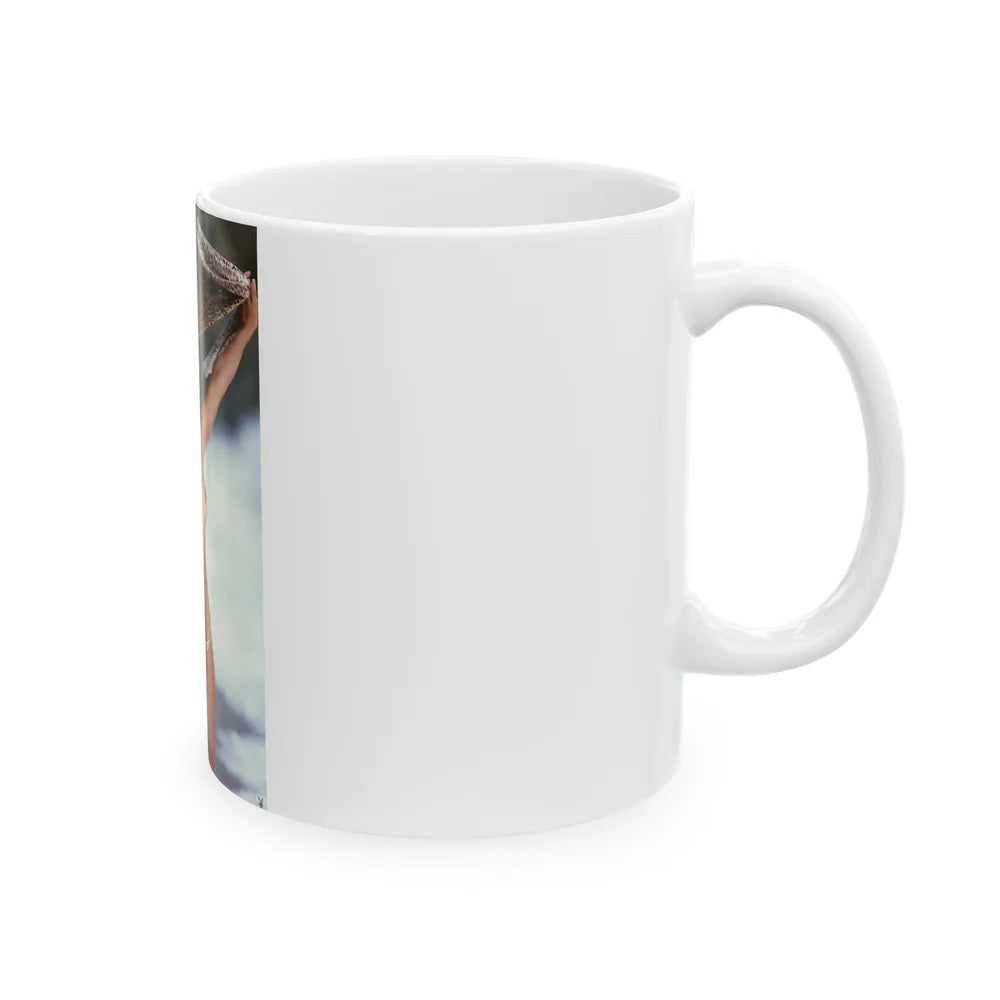 Barbara Carrera #98 - Topless (Vintage Female Icon) White Coffee Mug-Go Mug Yourself