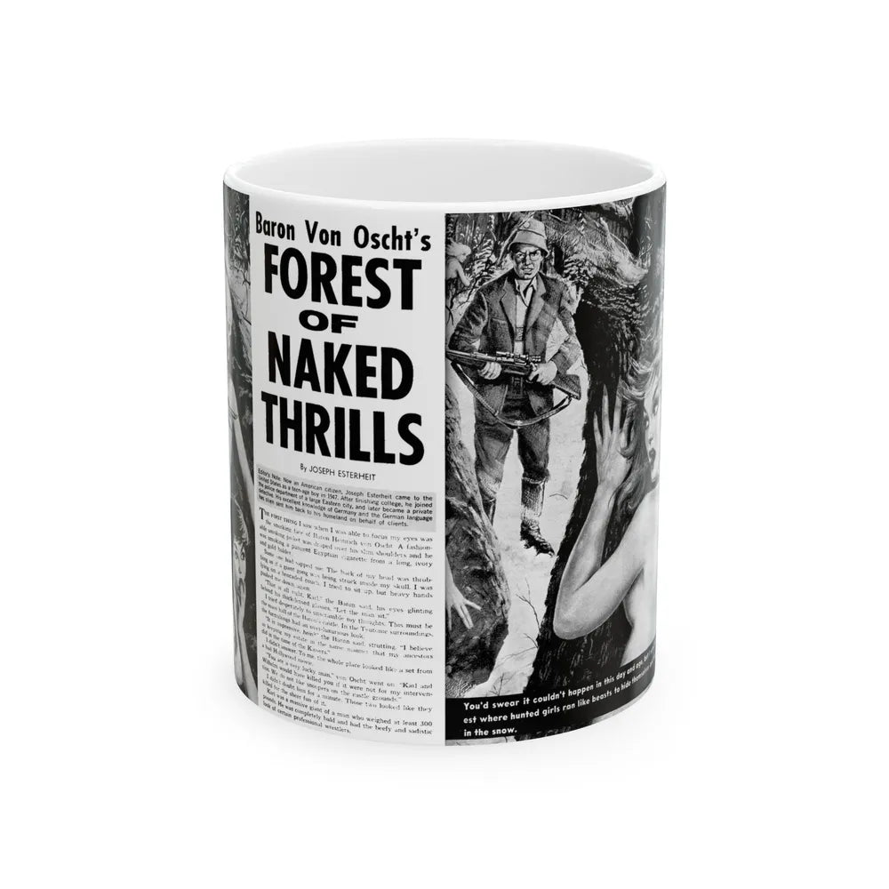 Forest of Naked Thrills, Man's True Danger, July 1967 - White Coffee Mug-11oz-Go Mug Yourself