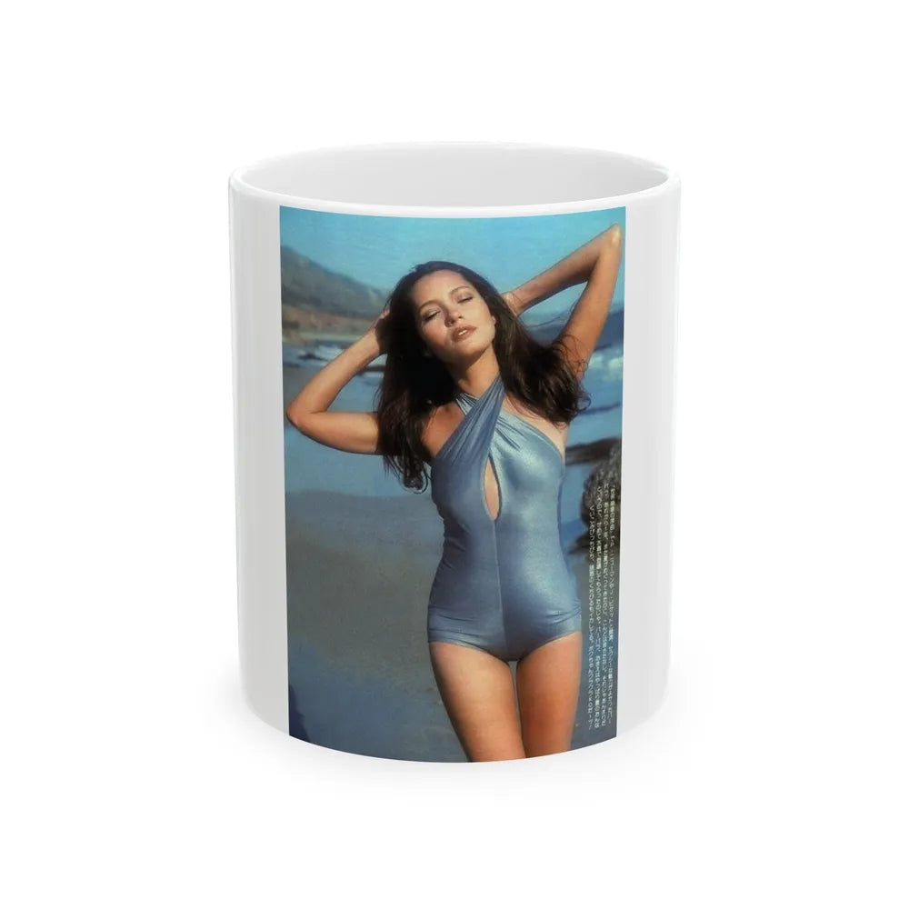 Barbara Carrera #127 (Vintage Female Icon) White Coffee Mug-11oz-Go Mug Yourself