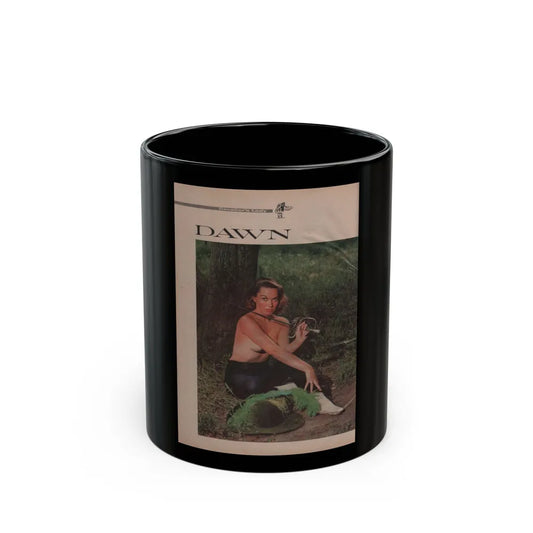 Dawn Richard #61 - [Pages 18] Including Pages 1 of 3 with, 1 Color Photo Cavalier Mag. Feb. '59 (Vintage Female Icon) Black Coffee Mug-11oz-Go Mug Yourself