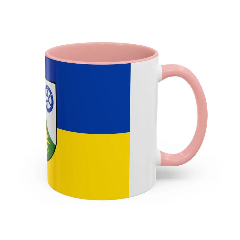 Flag of Donnersbergkreis Germany - Accent Coffee Mug-Go Mug Yourself