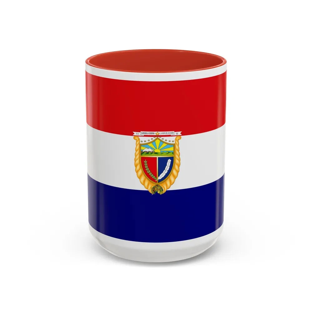 Flag of Guaranda Ecuador - Accent Coffee Mug-15oz-Red-Go Mug Yourself