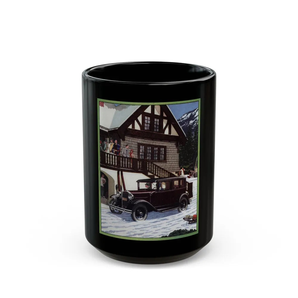 Ford for 1931 ad, Redbook, February 1931 - Black Coffee Mug-15oz-Go Mug Yourself