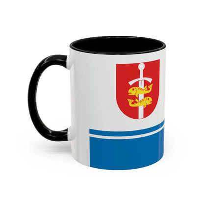 Flag of Gdynia Poland - Accent Coffee Mug-Go Mug Yourself