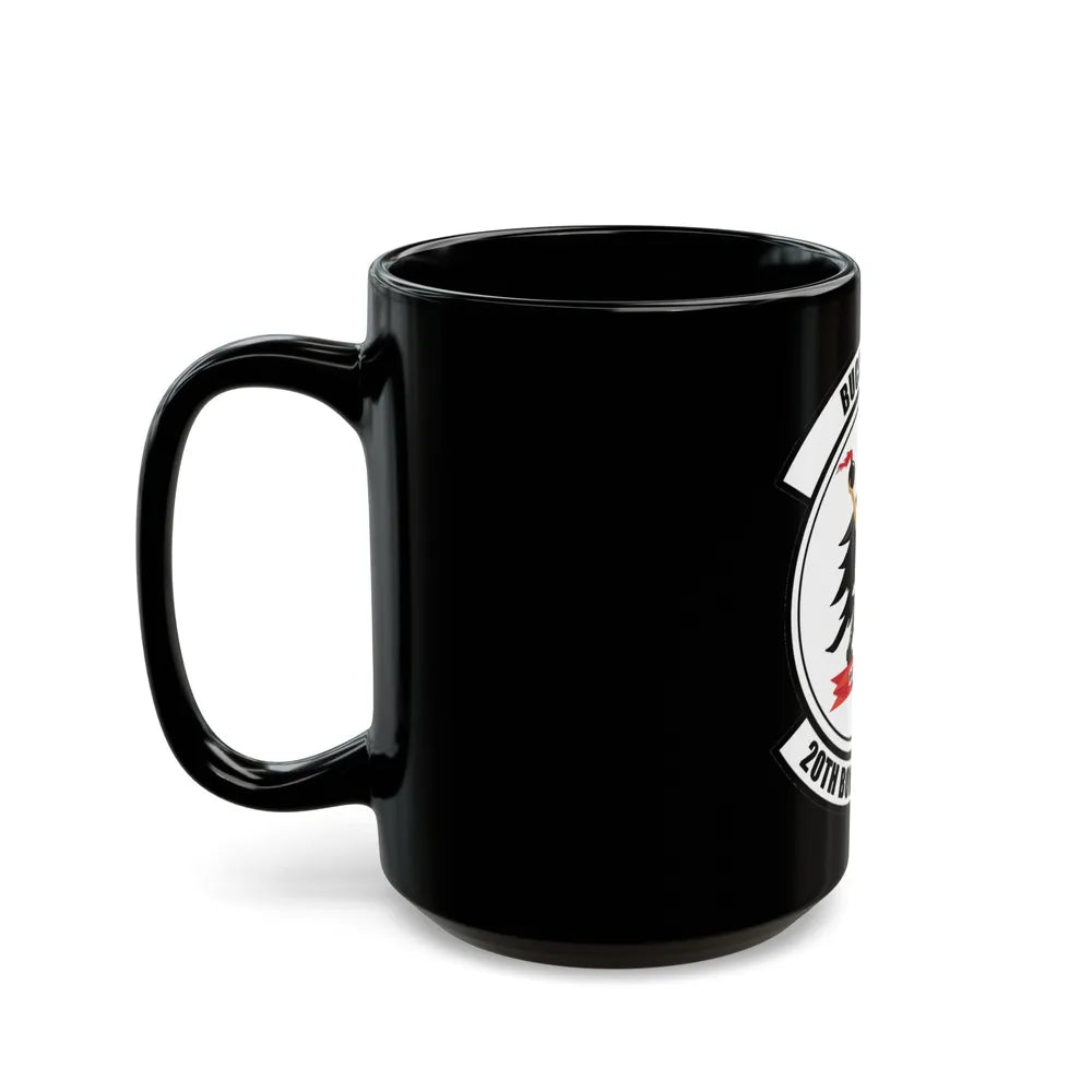 20th Bomb Squadron Emblem (U.S. Air Force) Black Coffee Mug-Go Mug Yourself