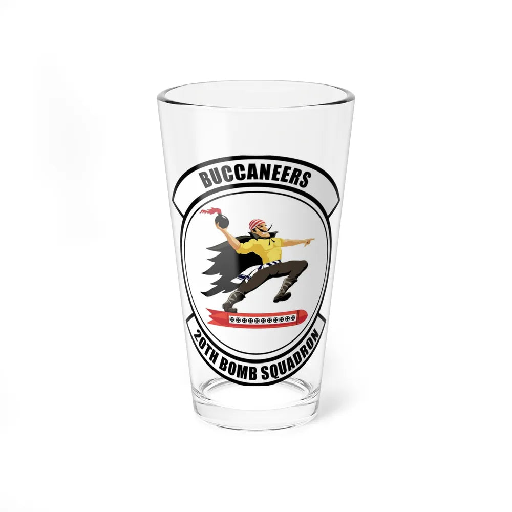 20th Bomb Squadron Emblem (U.S. Air Force) Pint Glass 16oz-16oz-Go Mug Yourself