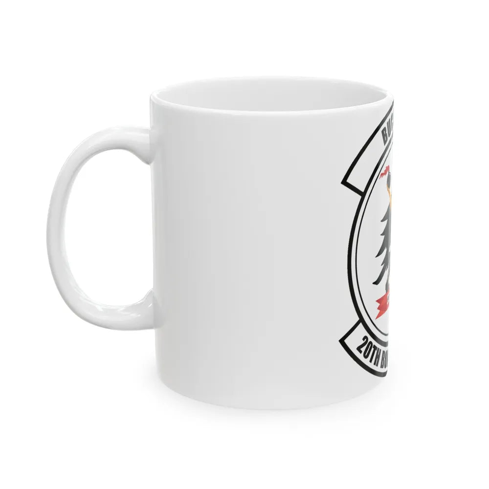 20th Bomb Squadron Emblem (U.S. Air Force) White Coffee Mug-Go Mug Yourself