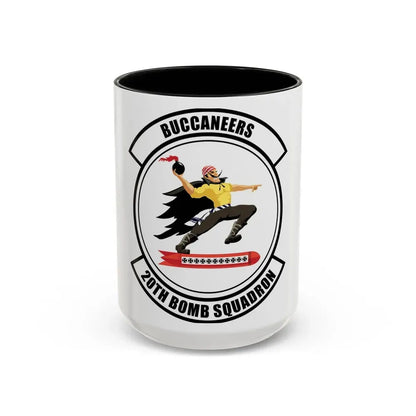 20th Bomb Squadron Emblem (U.S. Air Force) Accent Coffee Mug 15oz Black - Go Mug Yourself