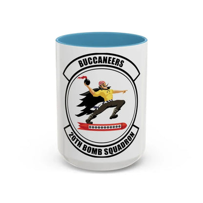 20th Bomb Squadron Emblem (U.S. Air Force) Accent Coffee Mug 15oz Light Blue - Go Mug Yourself