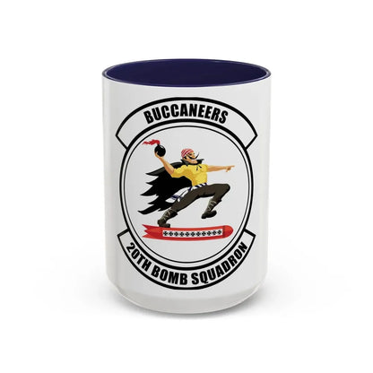 20th Bomb Squadron Emblem (U.S. Air Force) Accent Coffee Mug 15oz Navy - Go Mug Yourself